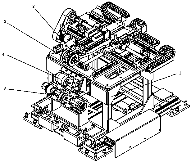 Tire blank press roll mechanism, as well as device and rolling method using tire blank press roll mechanism