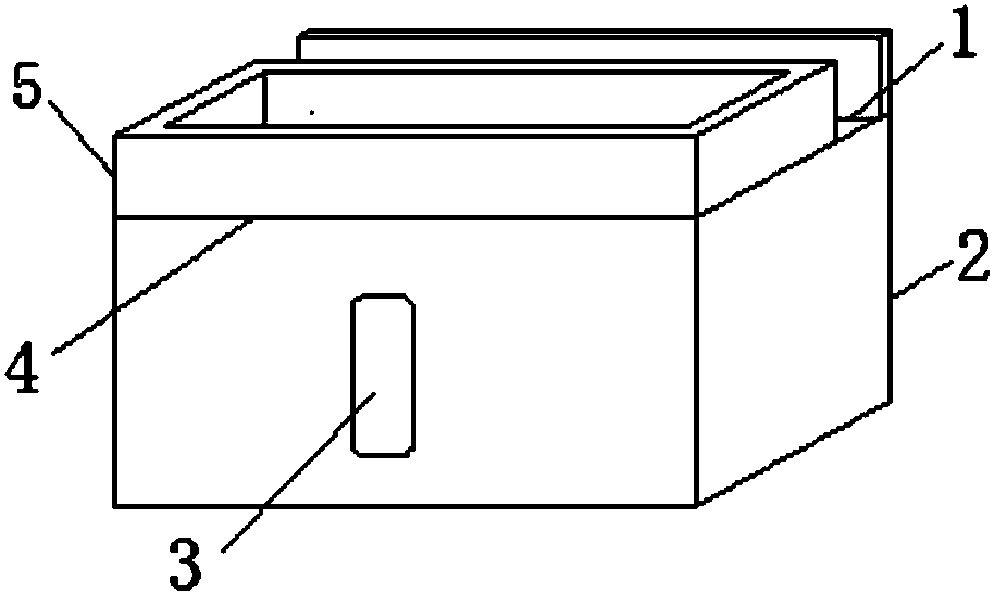 Multifunctional tissue box used in rest room