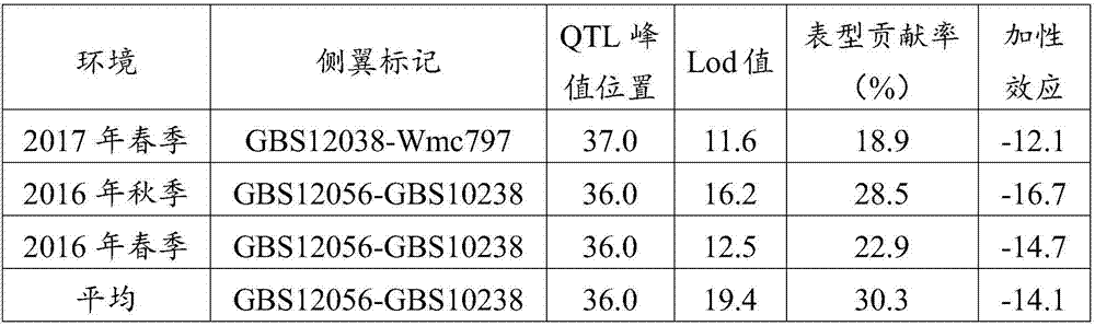 KASP molecular marker of wheat scab resistance major QTL and applications of KASP molecular marker