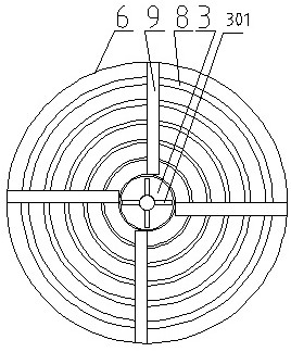 An extruding garlic seed splitting device