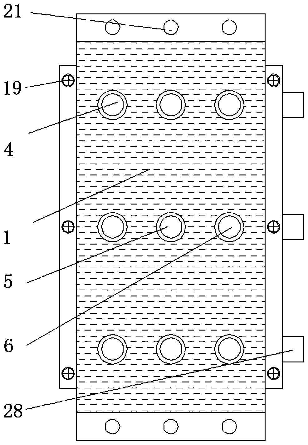 External type converging valve for mobile hydraulic power station