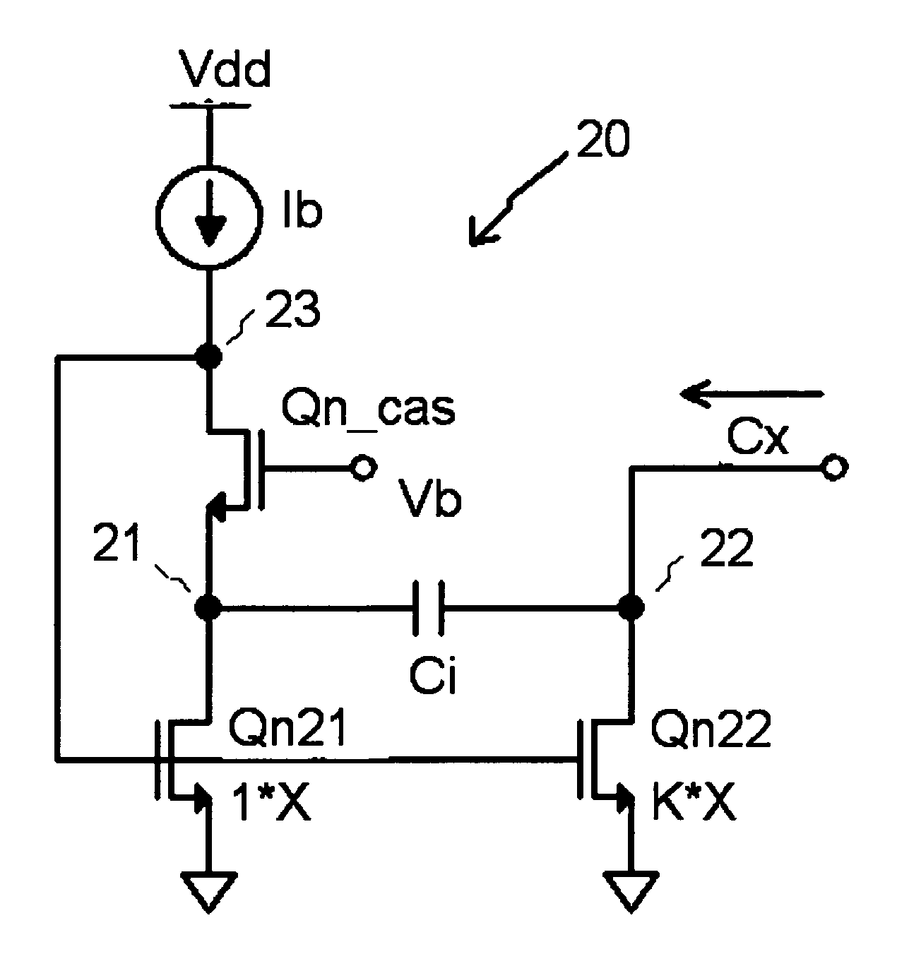 Capacitance multiplier circuit exhibiting improved bandwidth