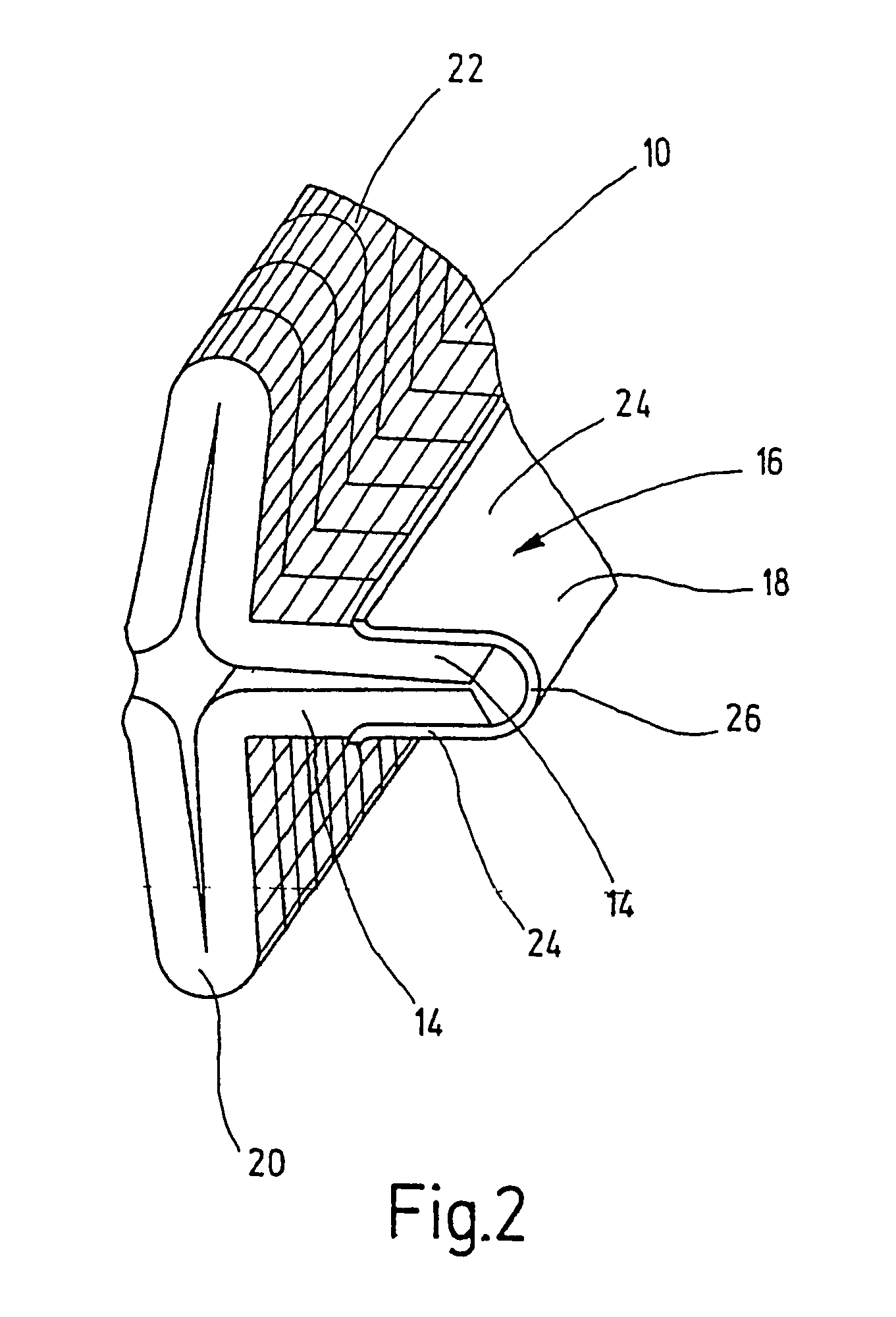 Method for producing a connection interface in a filter element and device for producing the same