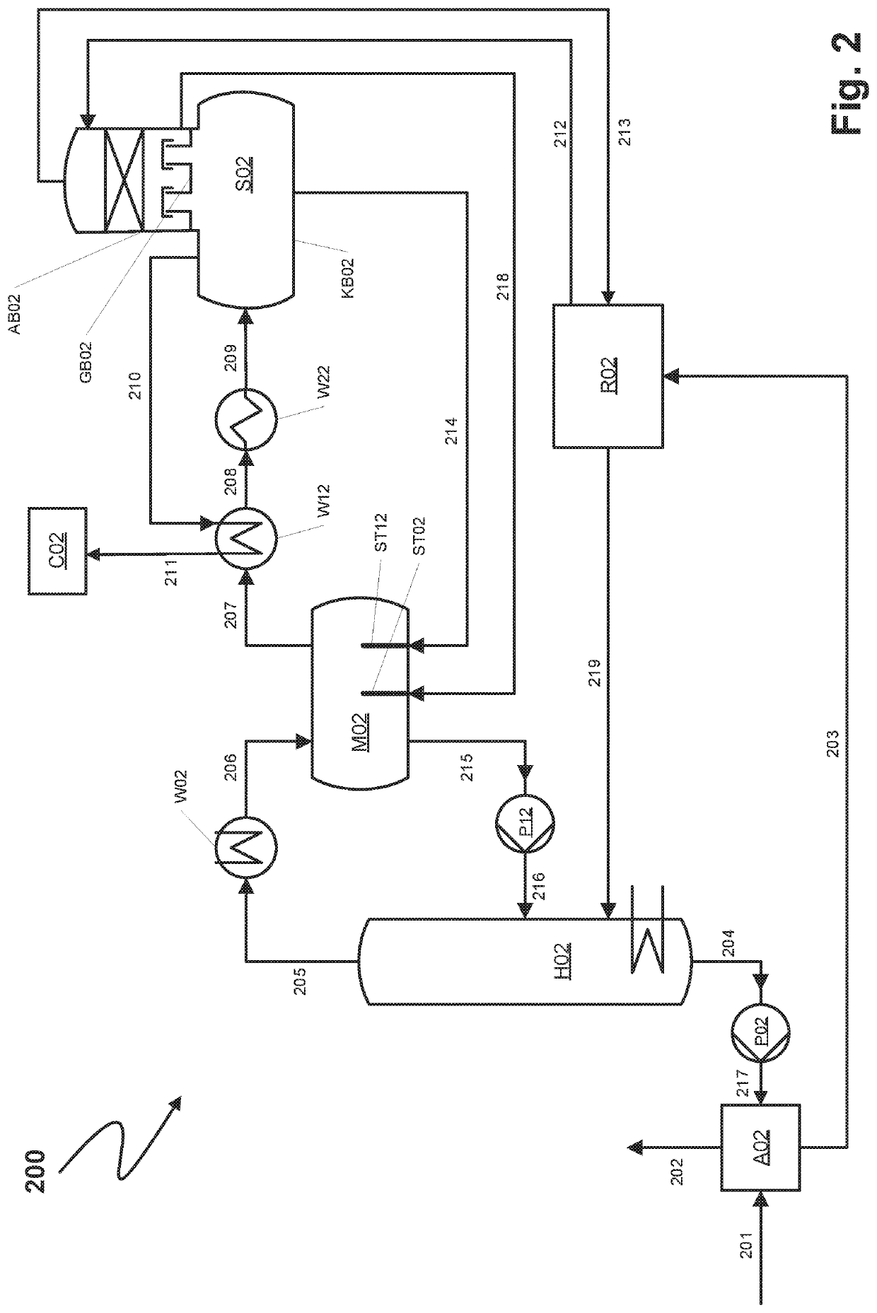 Process for purifying crude synthesis gas to produce an acid gas and acid gas separator