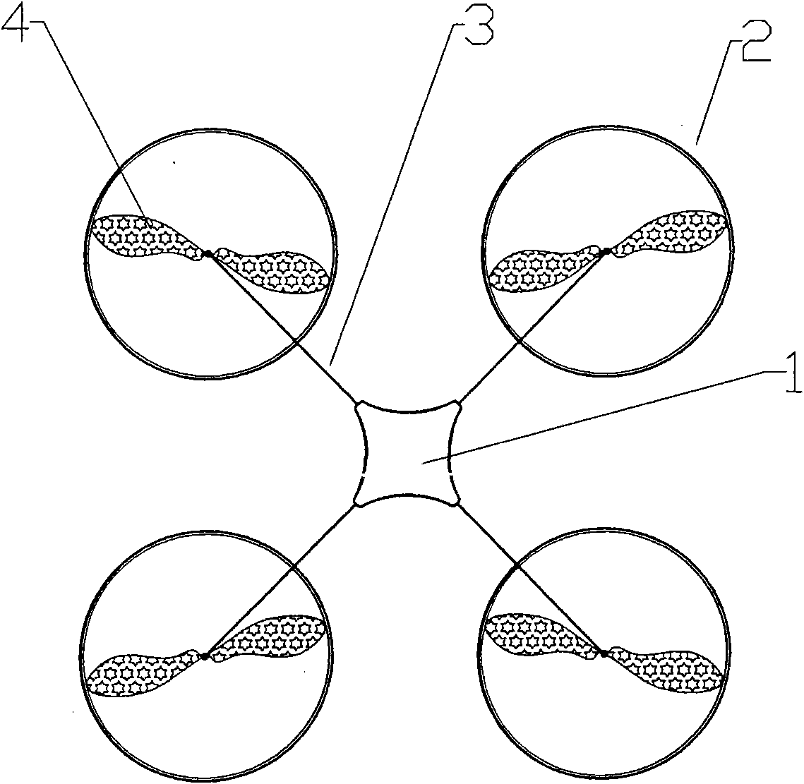 Bridge detection robot based on four-axle aircraft