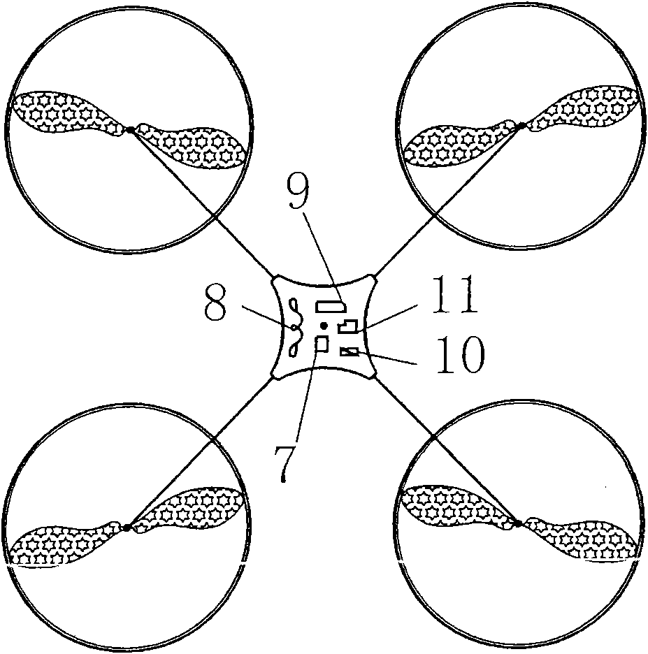 Bridge detection robot based on four-axle aircraft