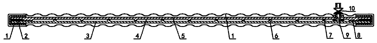 Laminated vacuum-adjusting thermal insulation glass provided with protective frame and rolling supporting frame through metal brazing