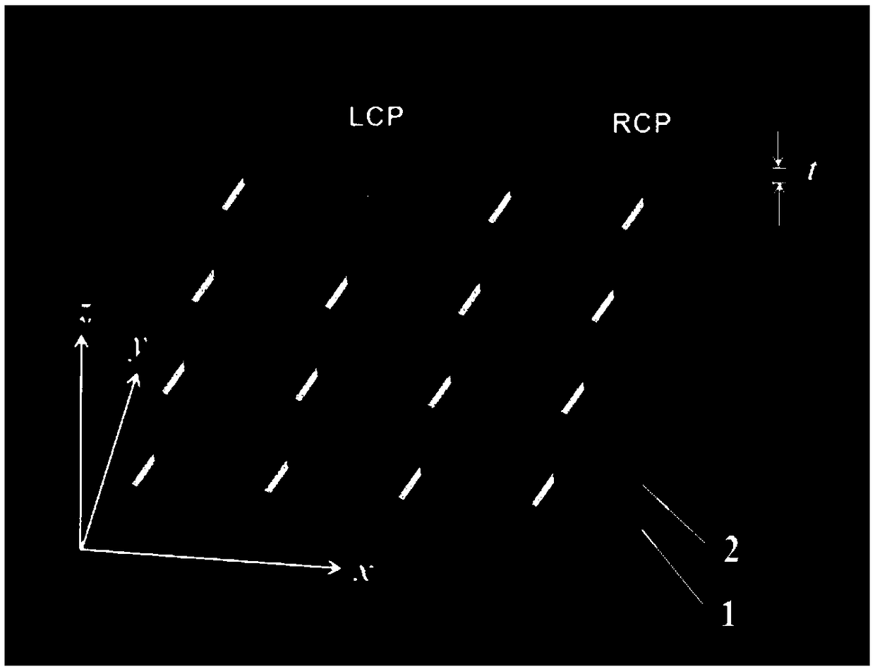 Single-layer three-bending hole nanofilm with strong absorbing circular dichroism and preparation method thereof