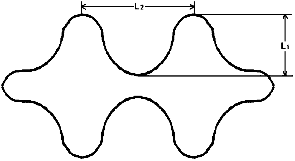 Modified cross-section fiber and moisture-absorbing and quick-drying fabric prepared from modified cross-section fiber