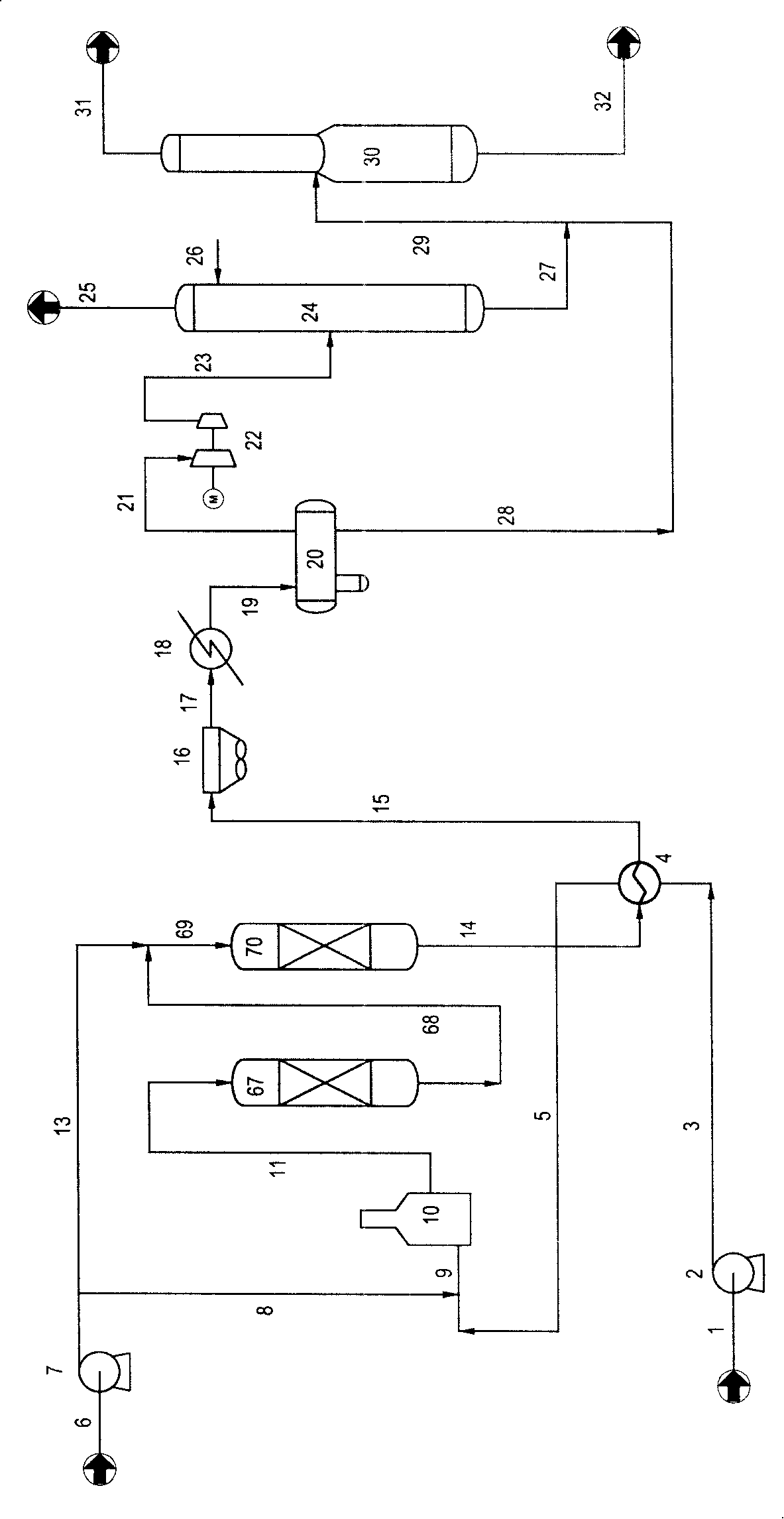 Catalyst continuous reproducible low octane rating gasoline modifying method