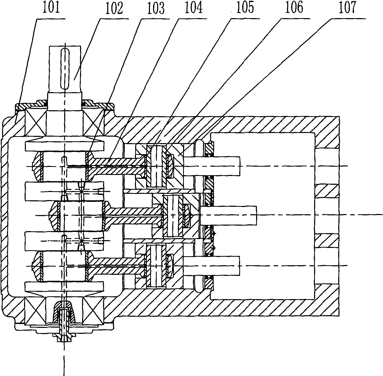 Reverse pressure oil lubrication power reciprocating pump