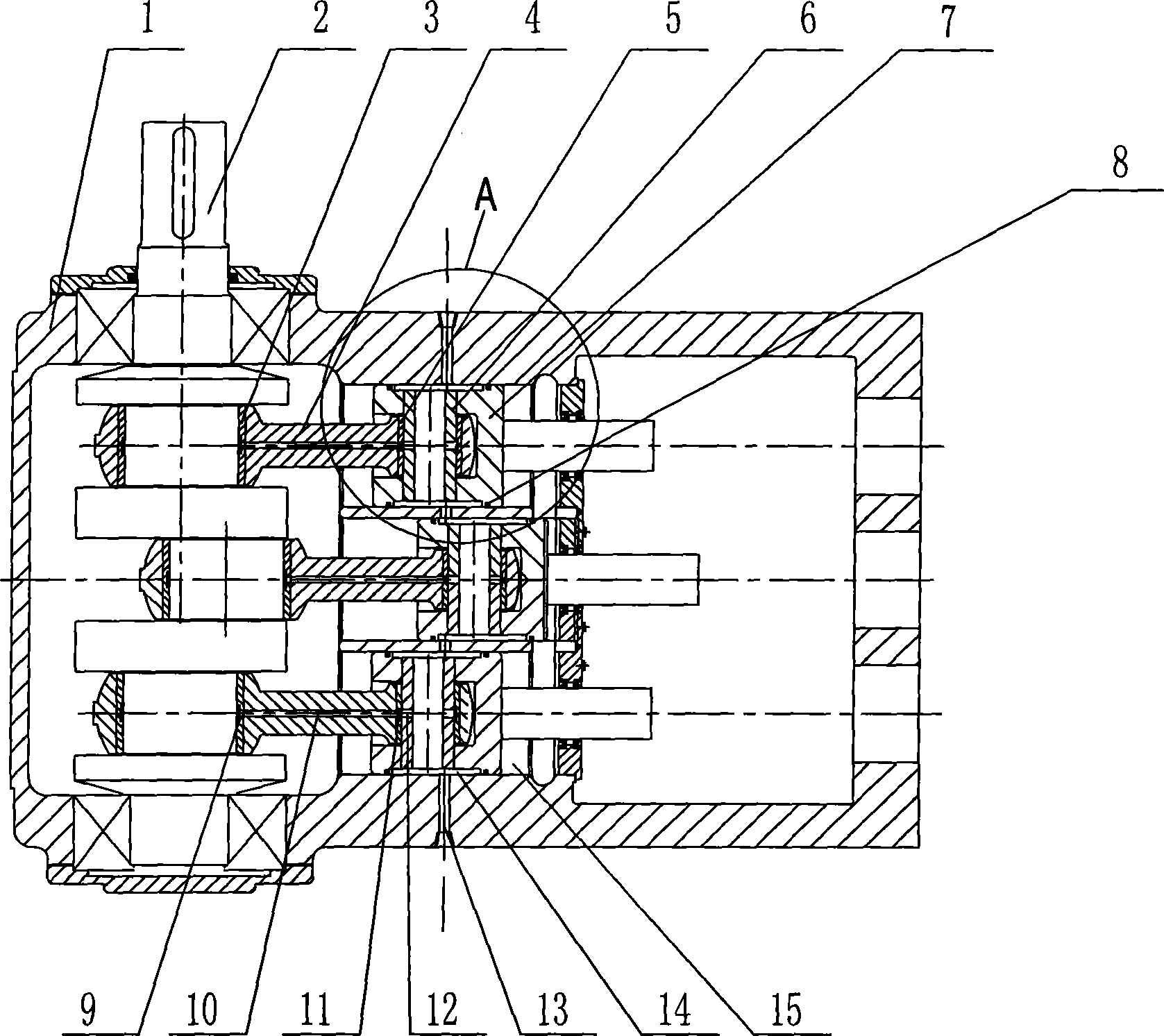 Reverse pressure oil lubrication power reciprocating pump