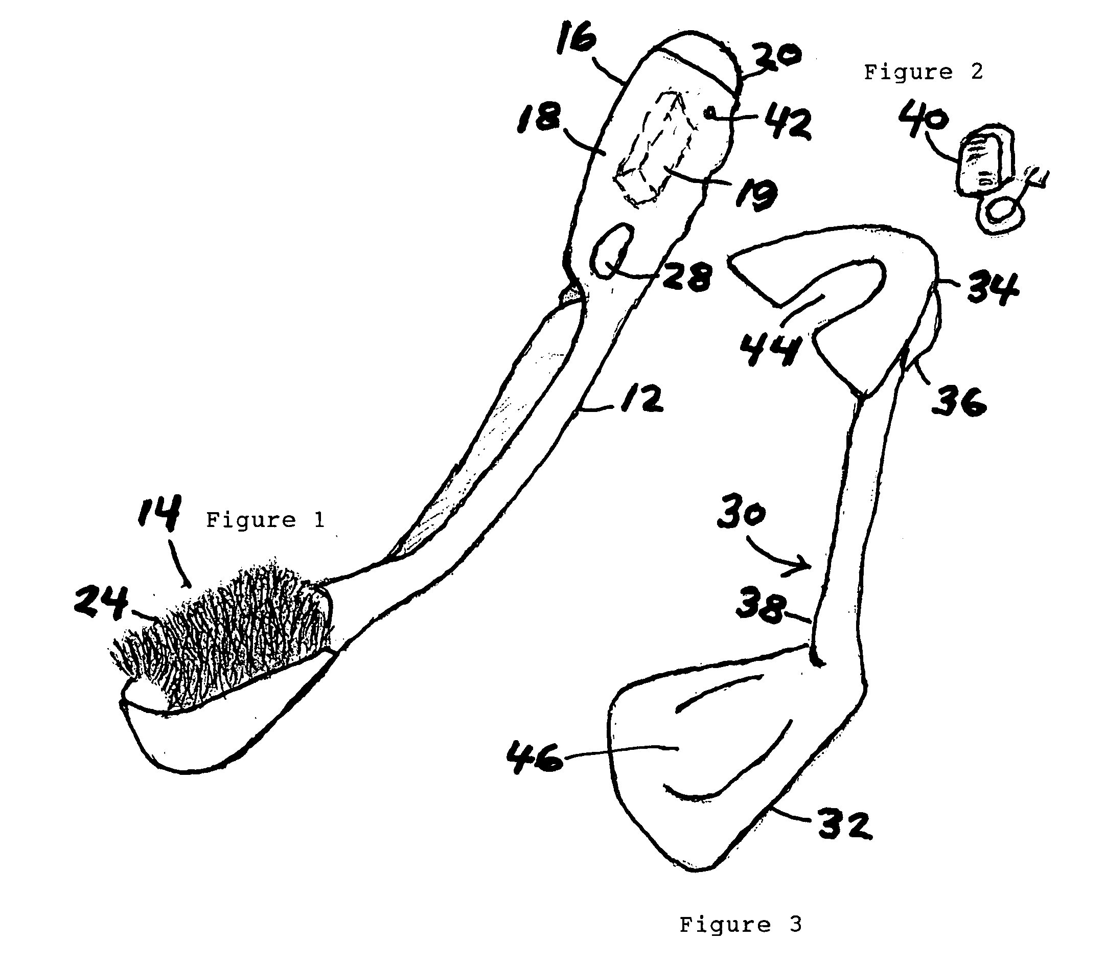 Power driven toilet brush with cleaner container and supporting stand