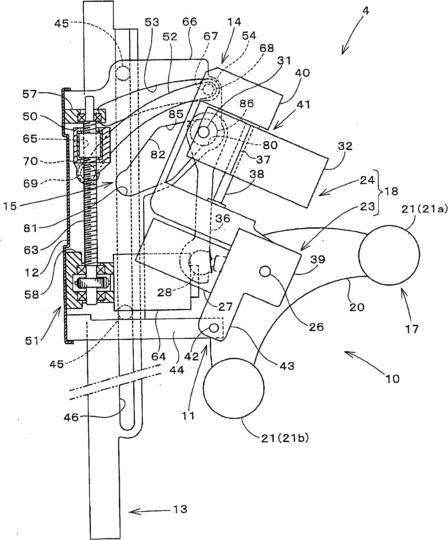 Back massage device provided to chair type massage machine and chair type massage machine with same