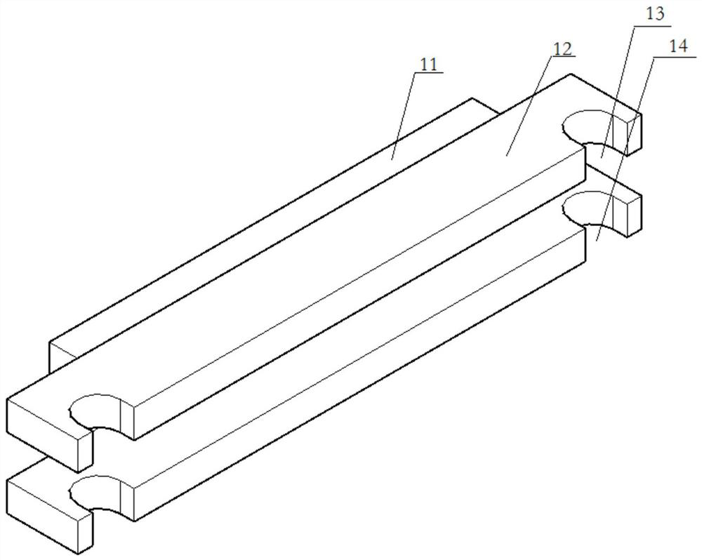 Pressing method and device for wedge-shaped sole timber on docking block