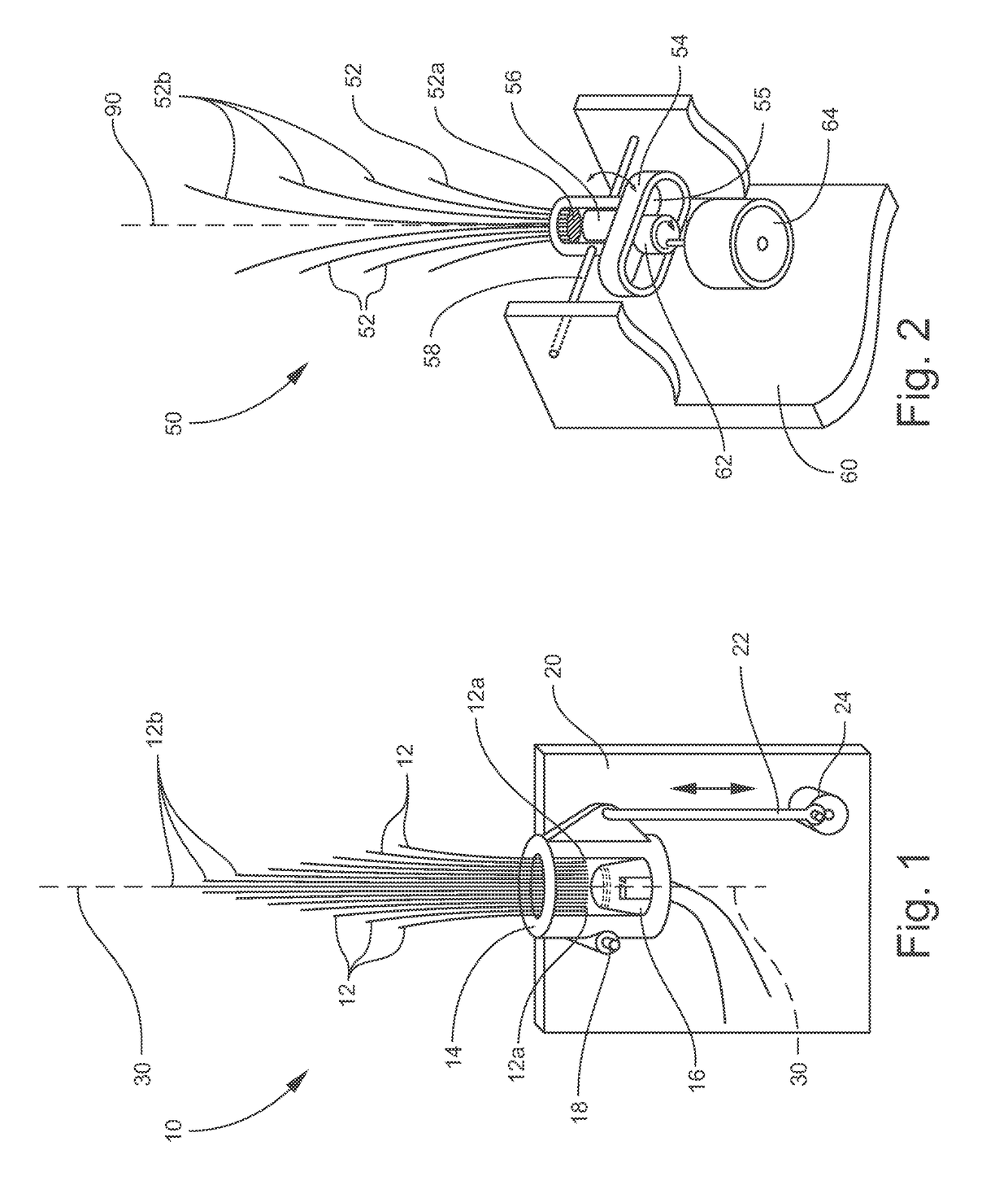 Fiber optic display apparatus and methods of osillating illuminated optical fibers