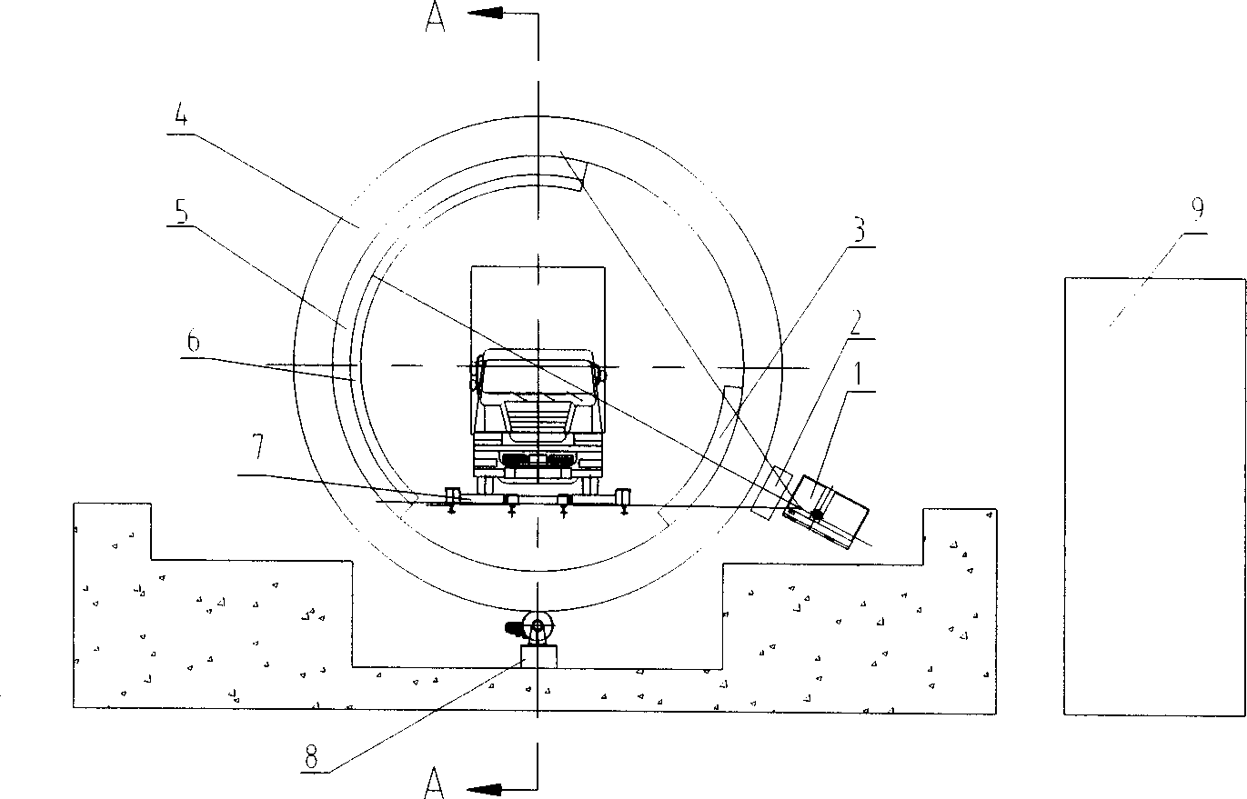 Container checking system with CT fault scanning function