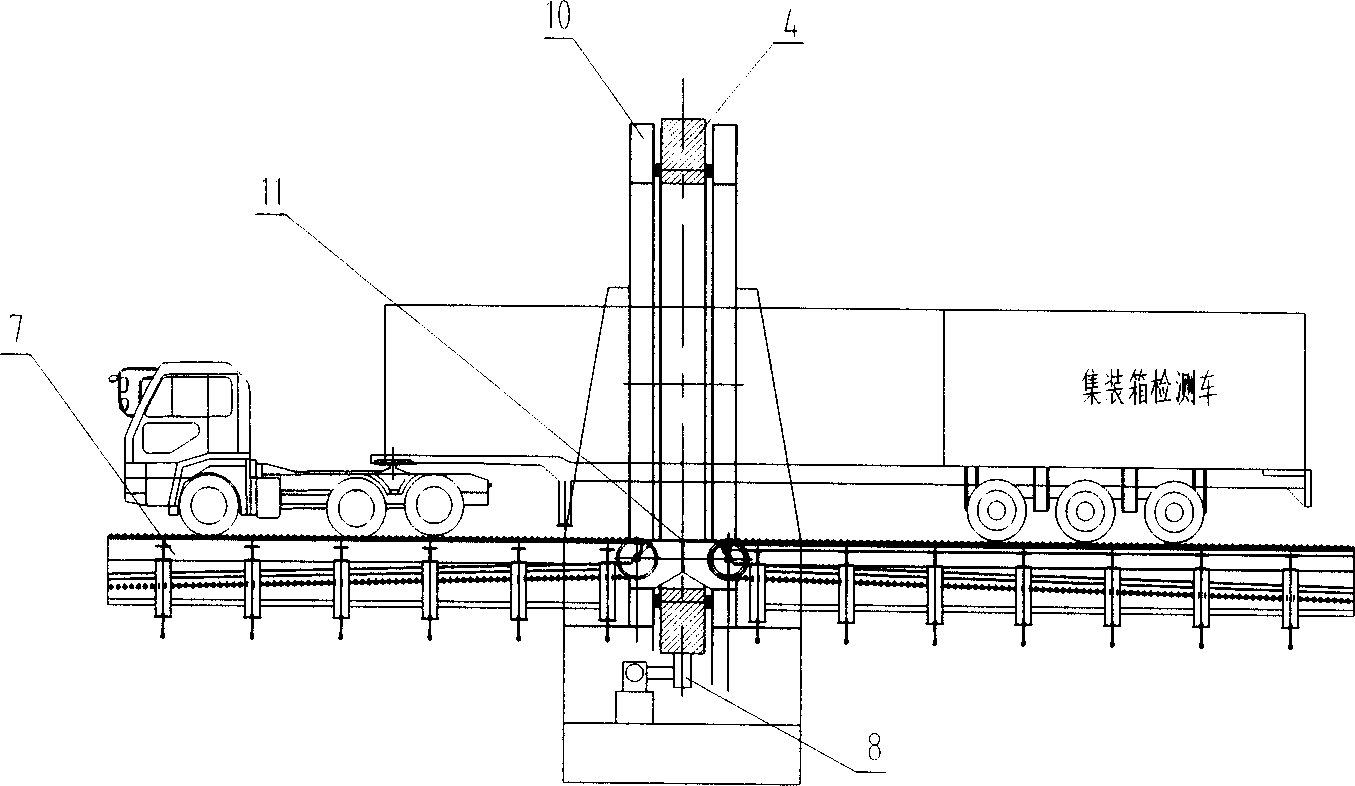 Container checking system with CT fault scanning function