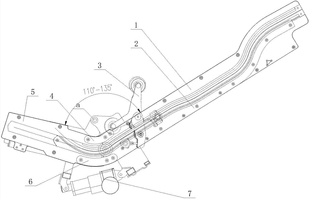 Walking mechanism of massage chair movement