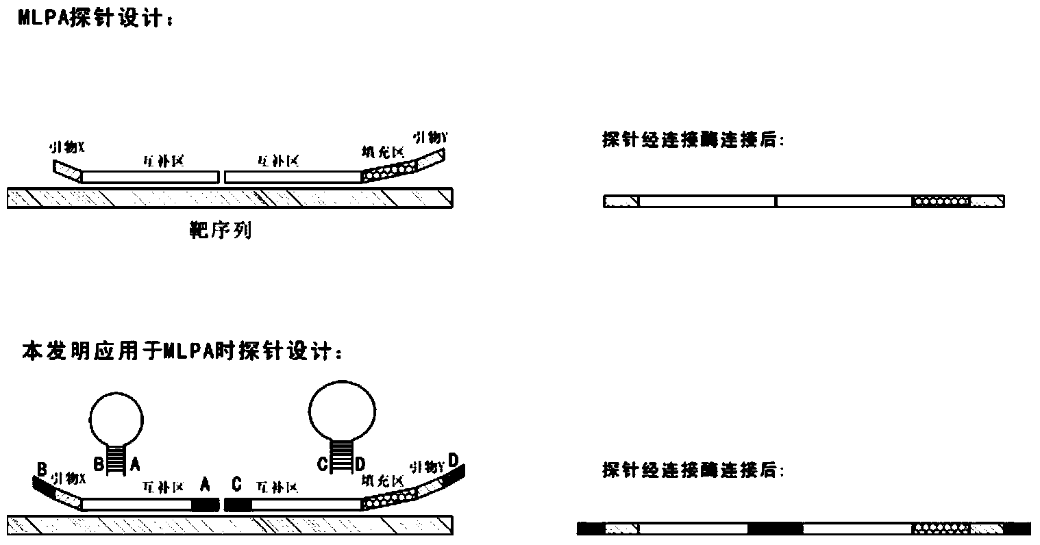 Novel probe design method for ligase reaction