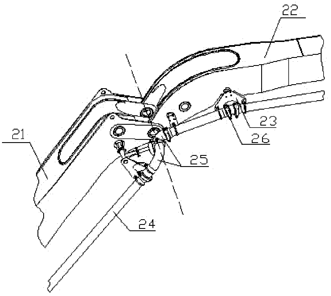 Telescopic distribution rod mechanism and concrete pump truck with same