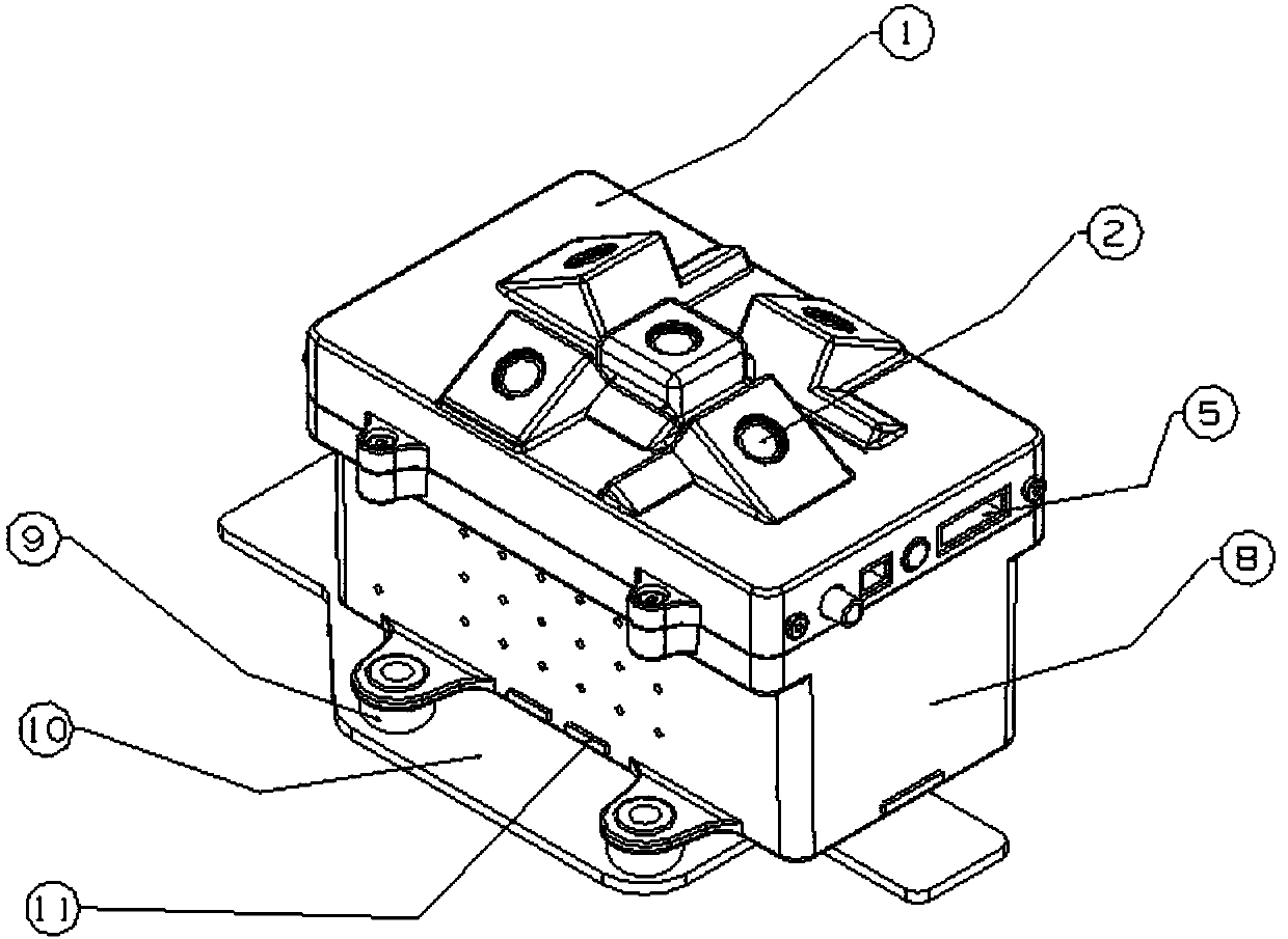 Oblique photography aerial camera device