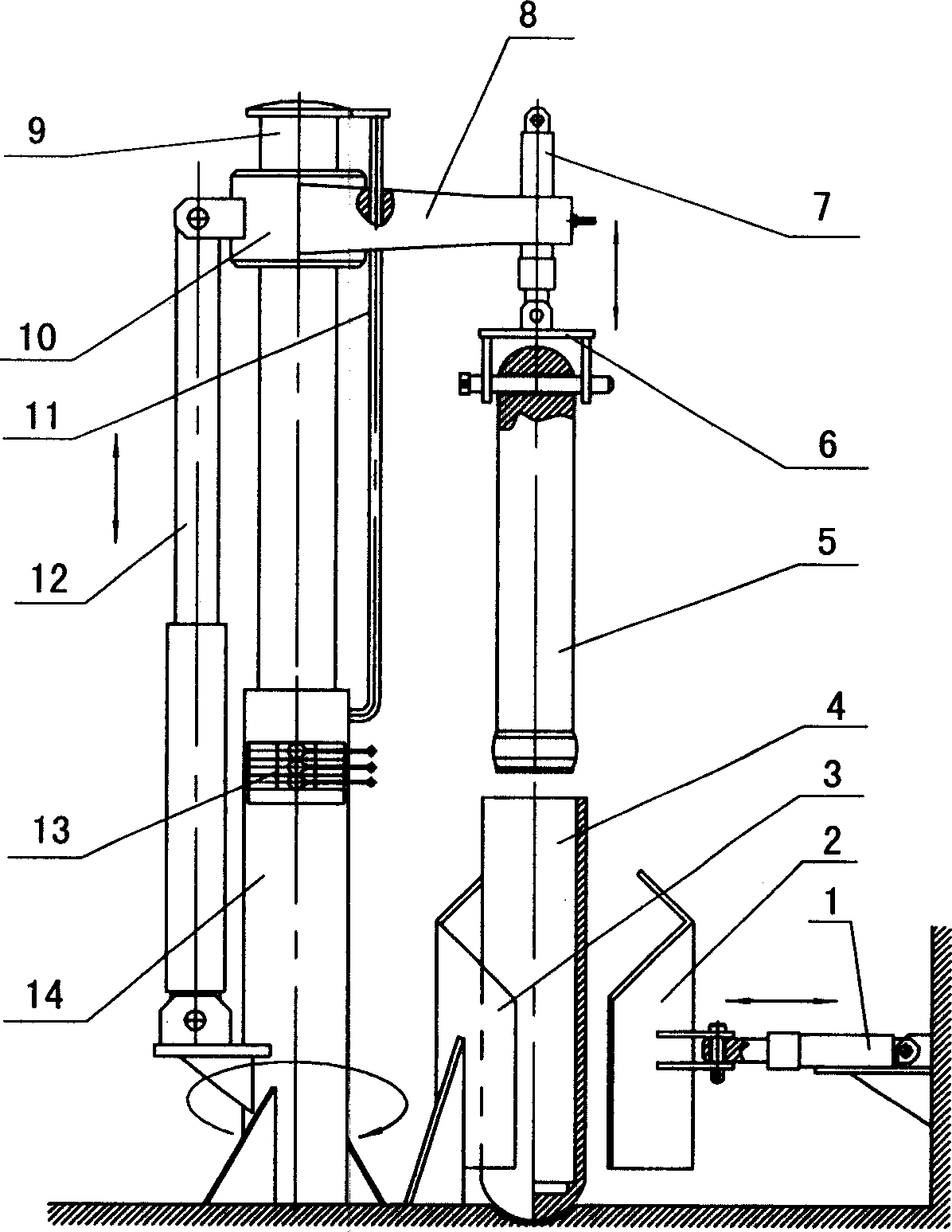 Hydraulic mounting machine of oil cylinder