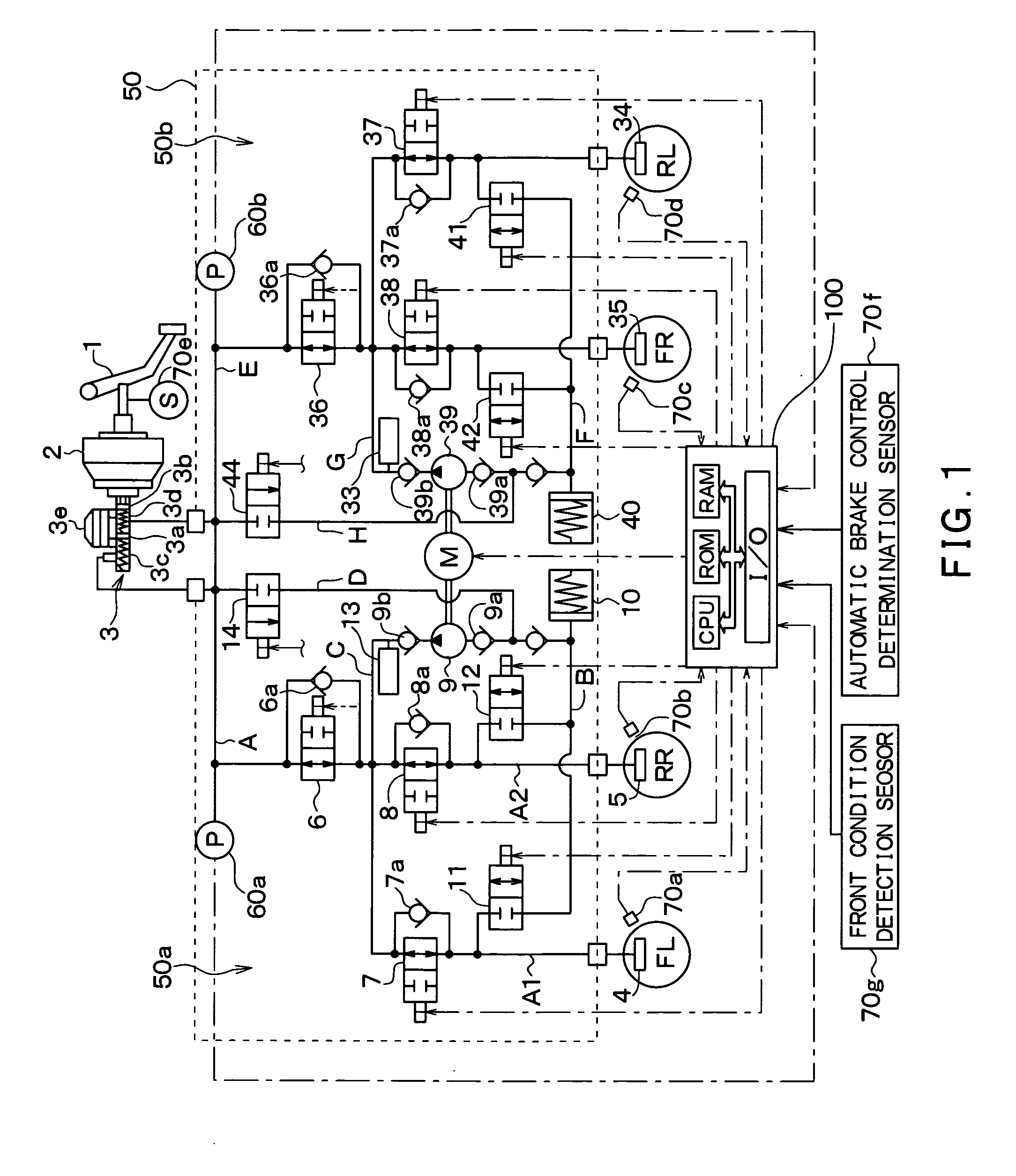 Brake control device improving driver's brake feeling