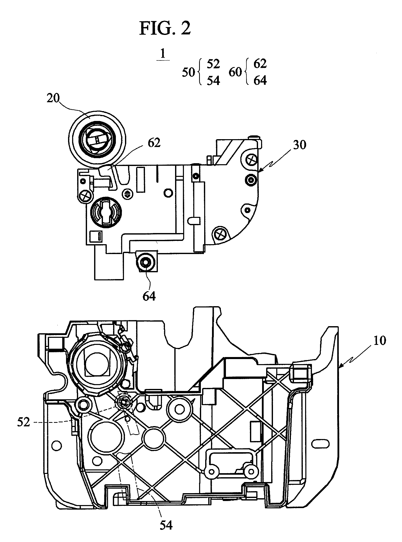 Image forming apparatus with top-mounted photosensitive drum