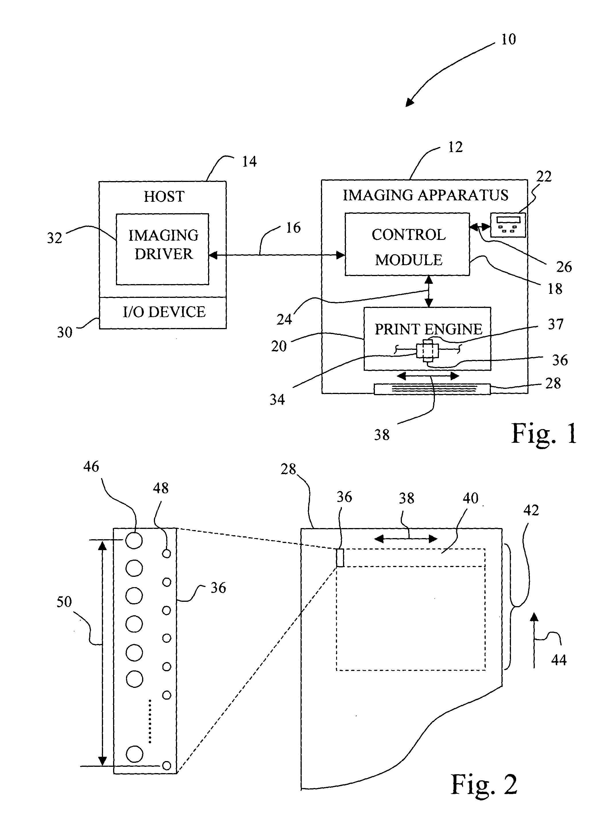 Method of informing a user of an imaging apparatus of an event via a print fade