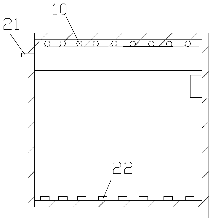 Movable self-adaption fruit and vegetable fresh keeping atmosphere-controlled device