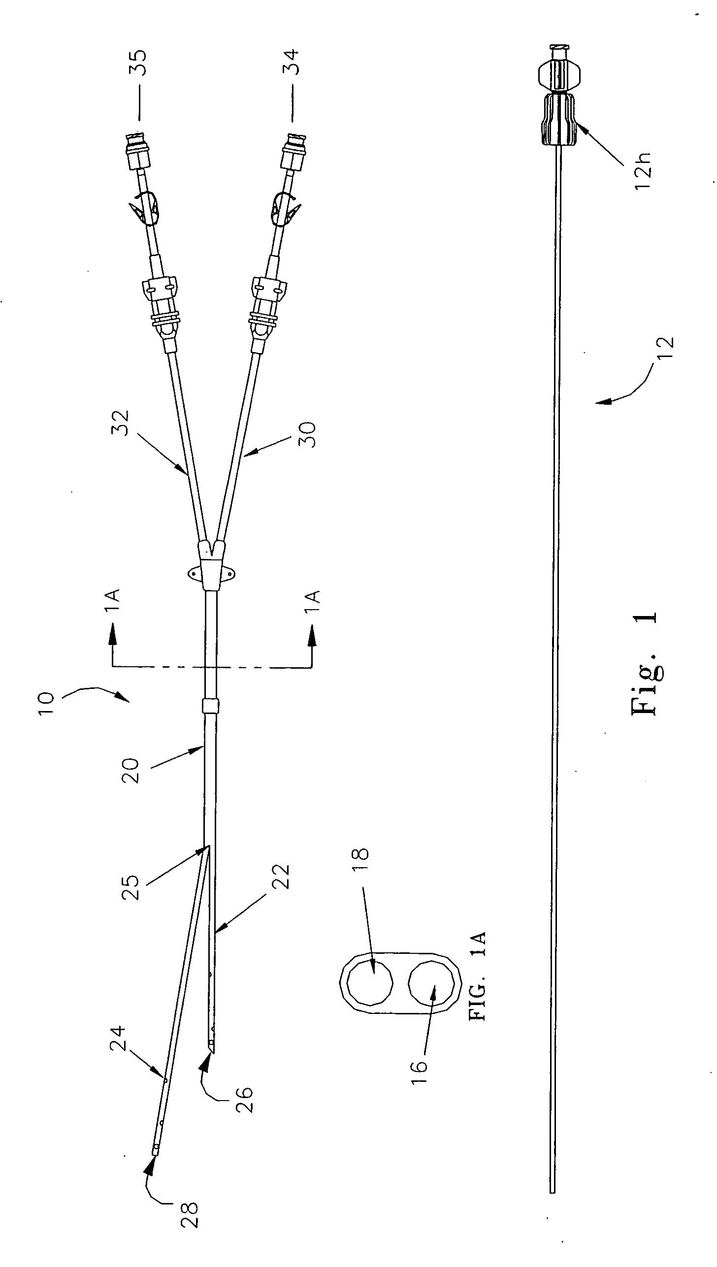 Blood treatment catheter assembly