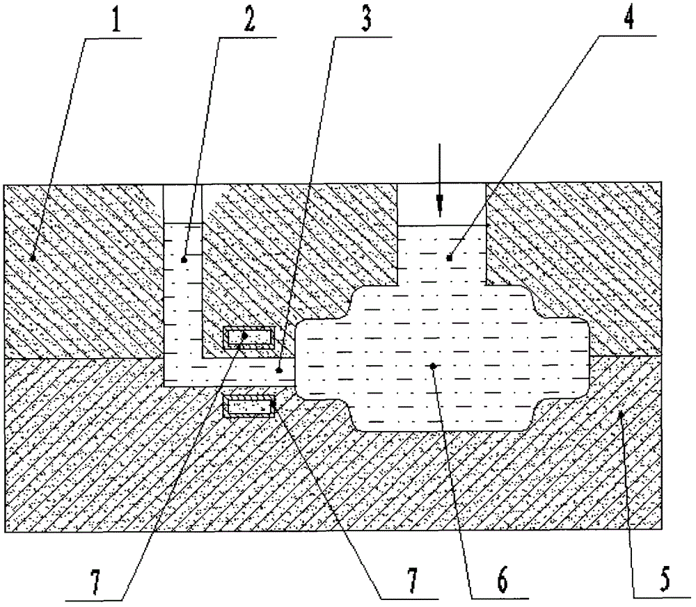 Spheroidal graphite cast iron casting mould and riser-free casting method adopting same