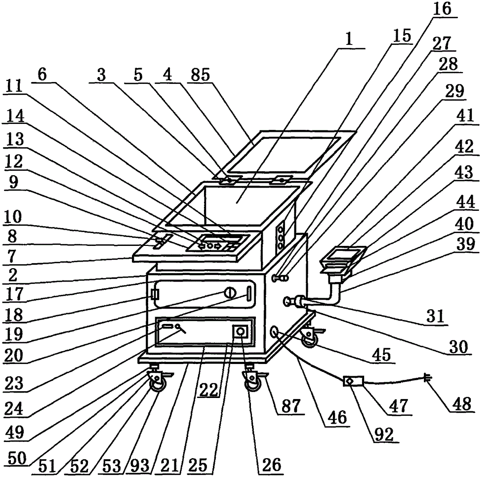 Cleaning and disinfection device