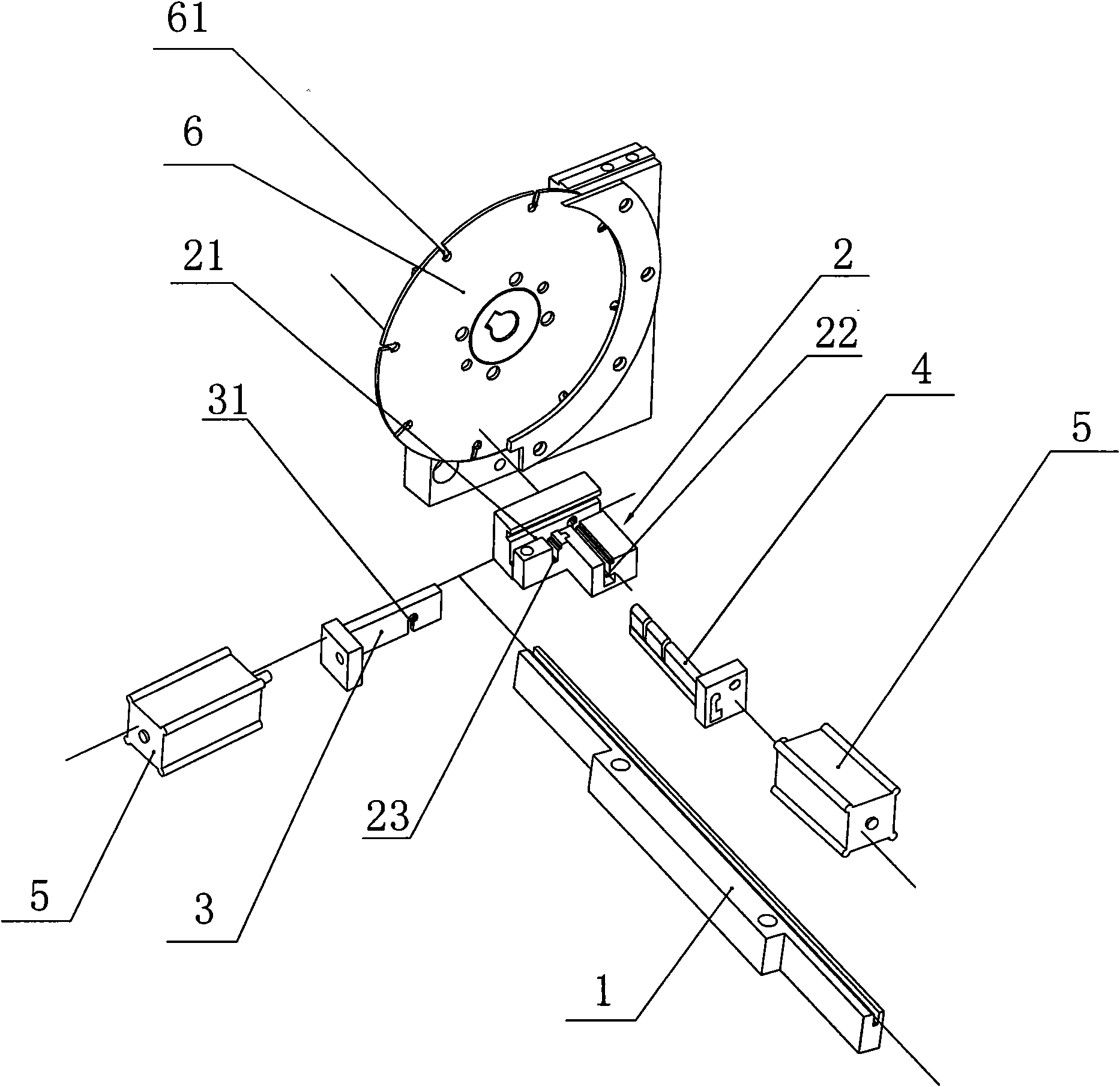 Device for conveying small sheet workpieces one by one