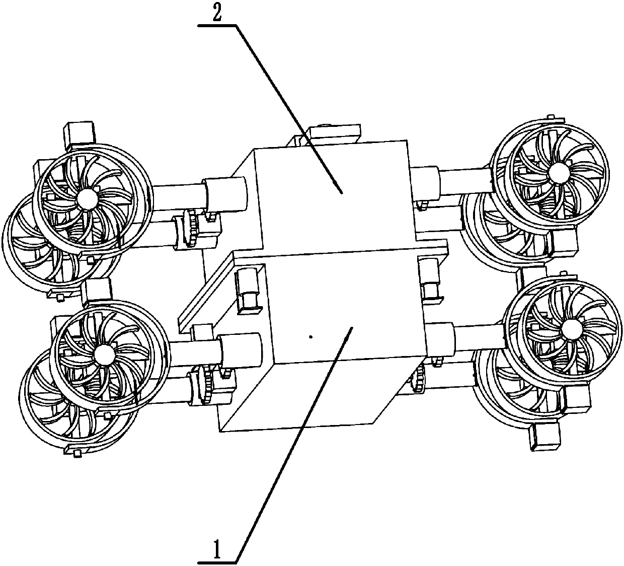 Underwater pier pouring machine