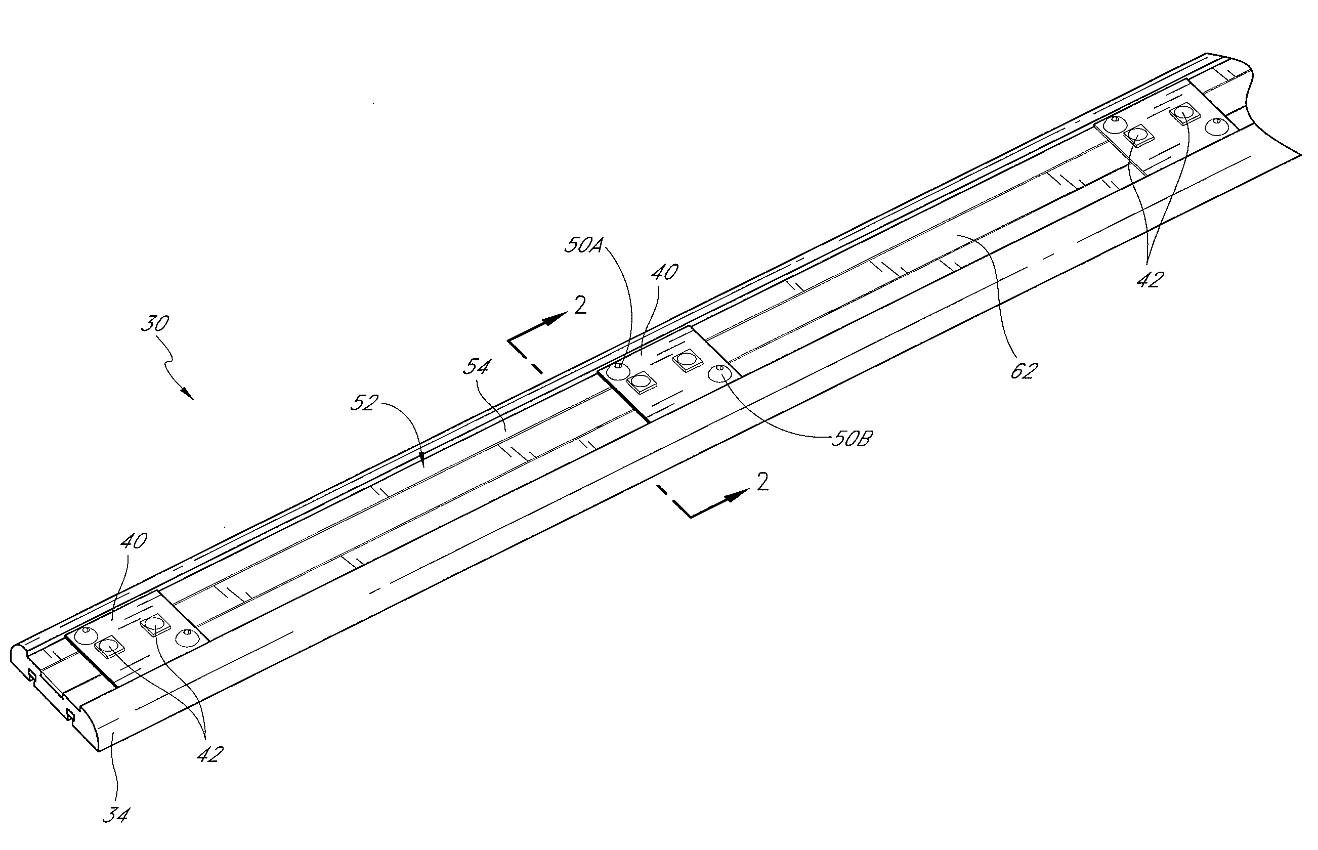 Strip illumination device