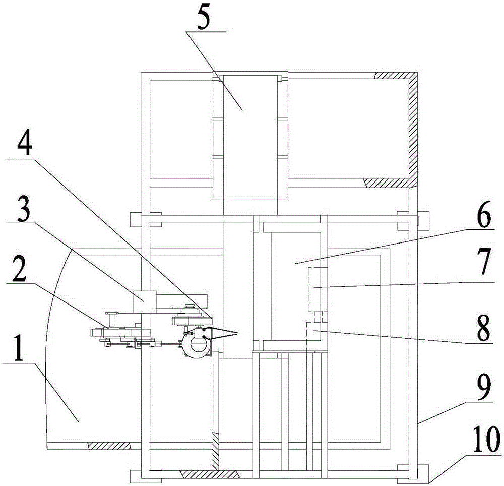 Seedling feeding mechanism of horizontal seedling tray automatic transplanting machine