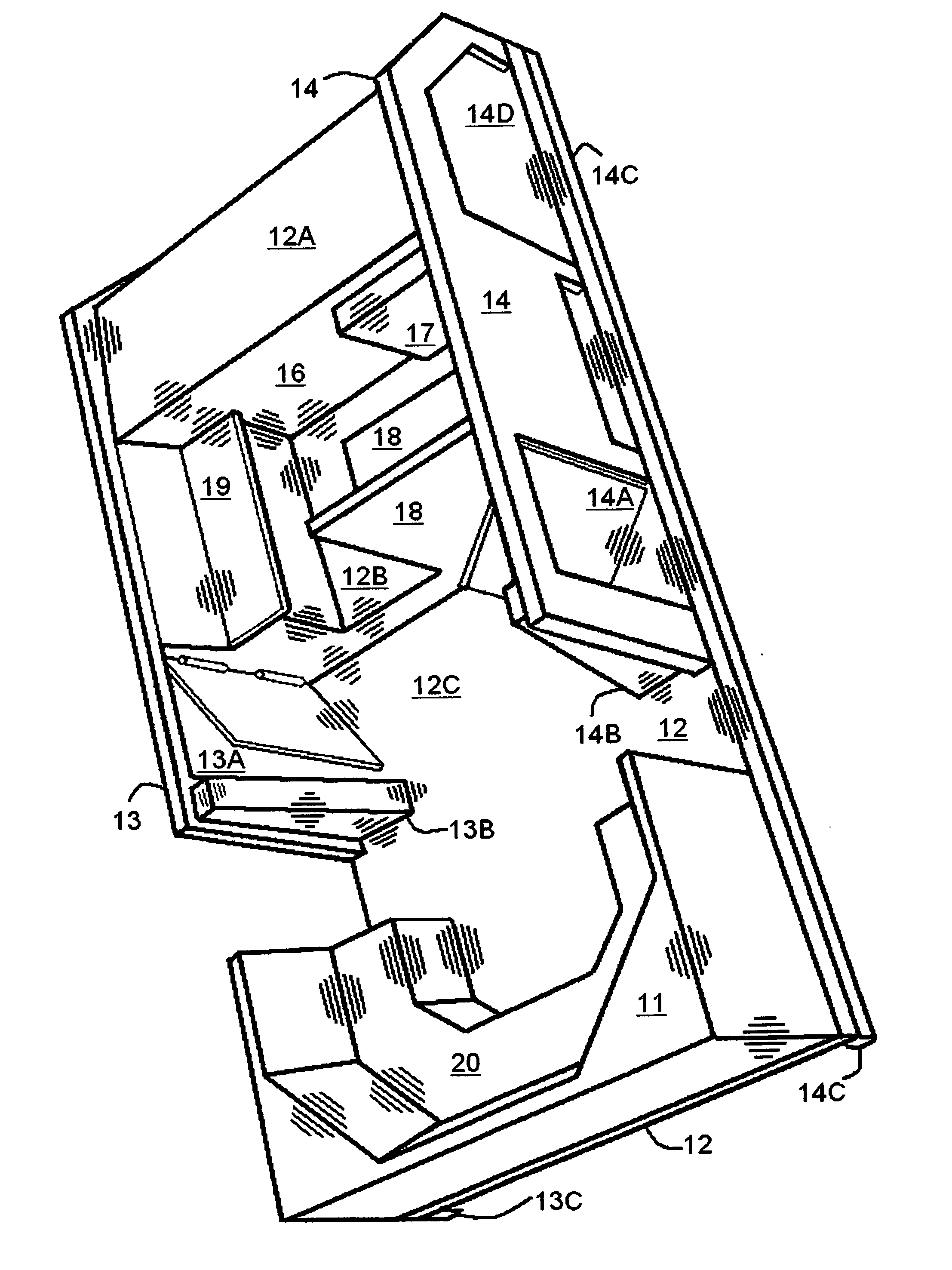 Catamaran central body portion