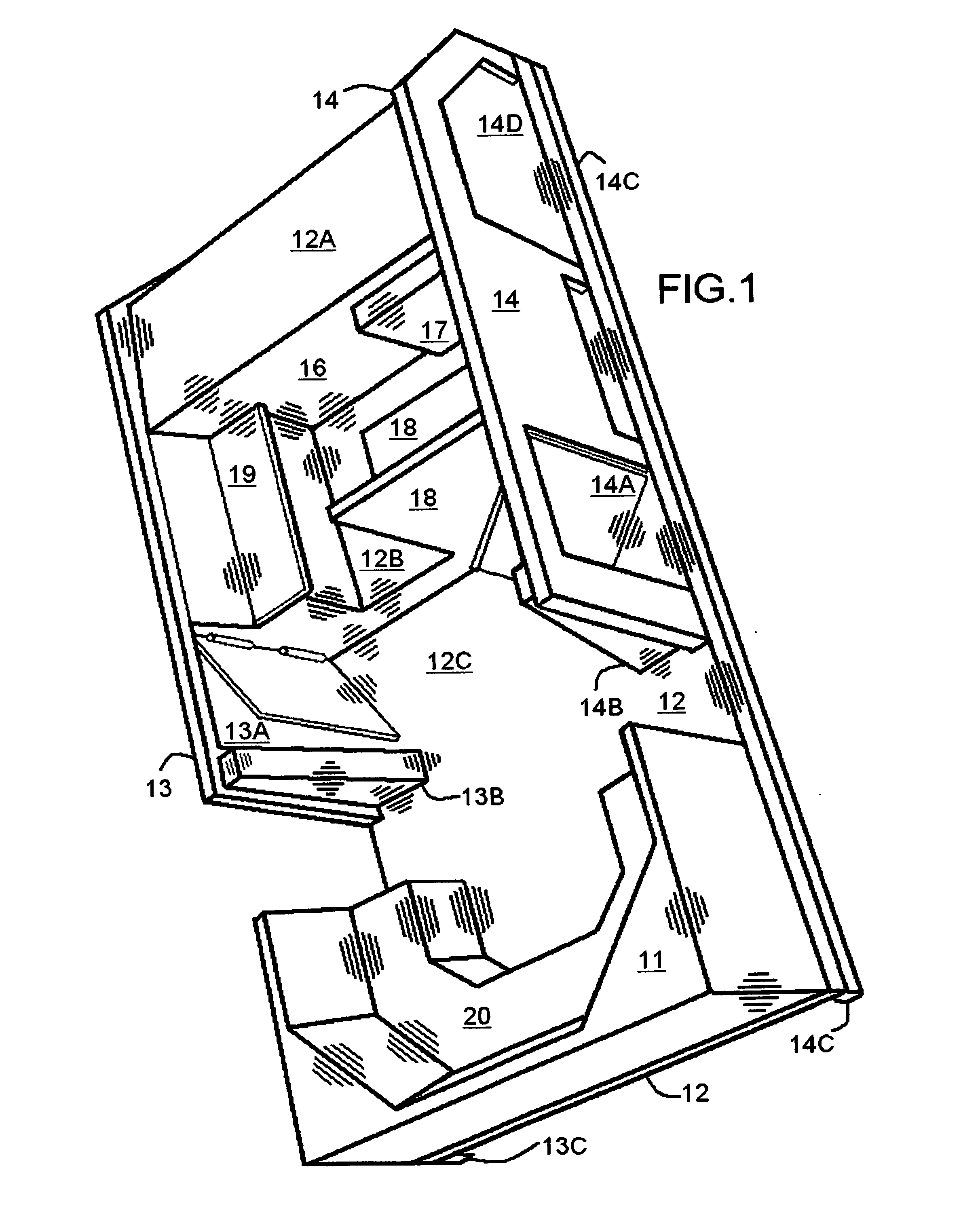 Catamaran central body portion