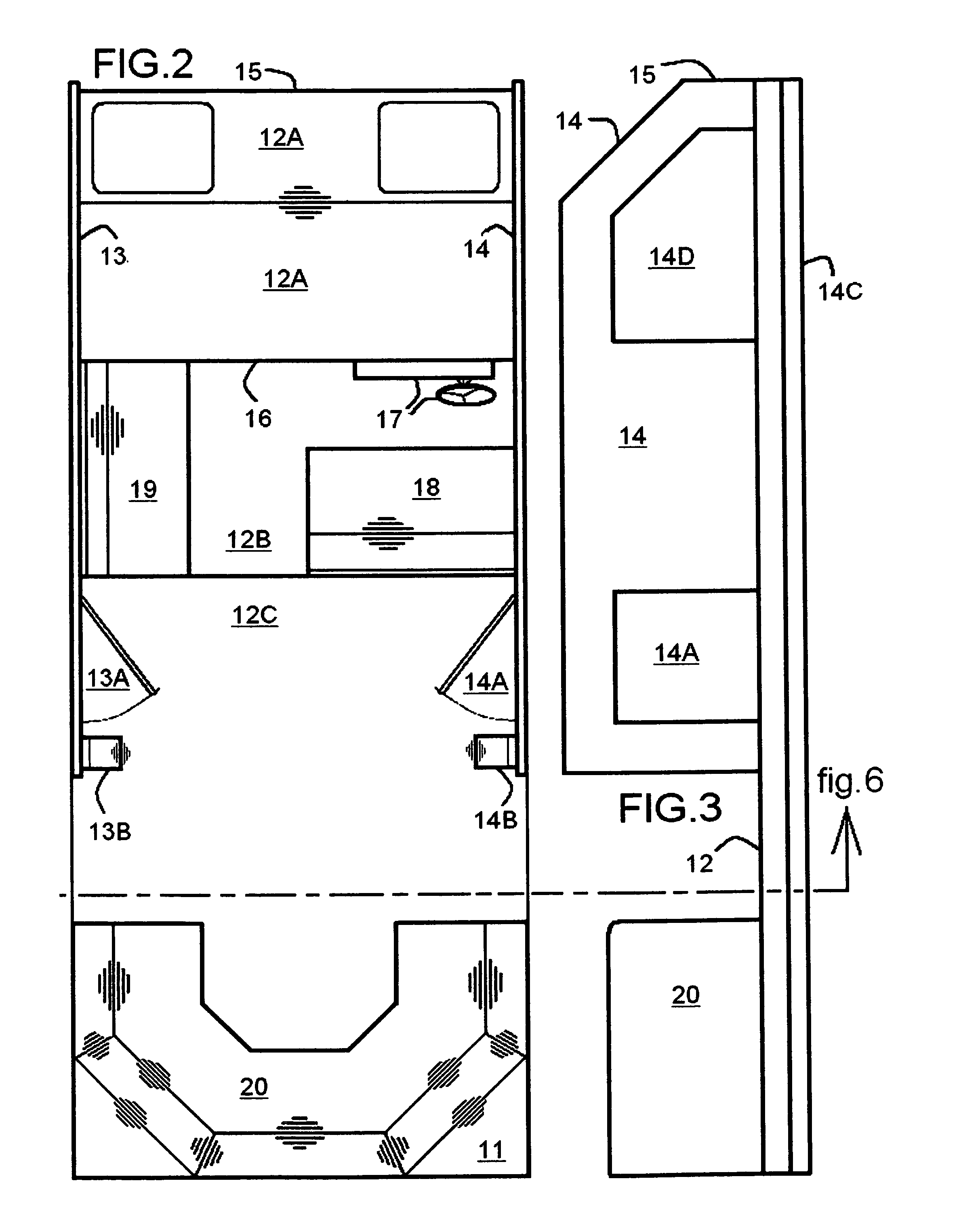 Catamaran central body portion