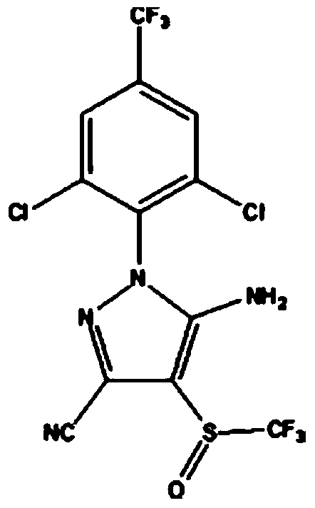 Highly-efficient pesticide containing cyromazine, sufluoxime, dinotefuran and fipronil