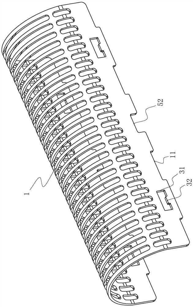 Connecting structure of moving cutter for shaver and cutter head assembly