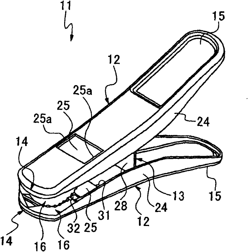 Clothes washing clamp