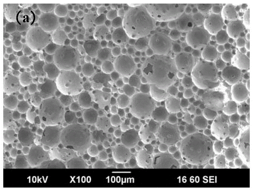 Method for preparing foamed ceramics by surfactant hydrophobic modification of dispersant