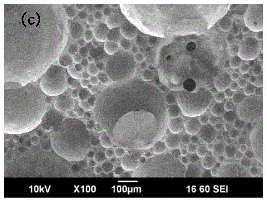 Method for preparing foamed ceramics by surfactant hydrophobic modification of dispersant