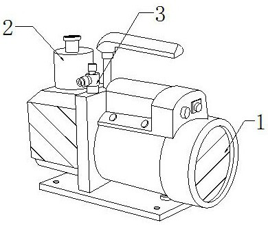 Vacuum tube side pressure type exhaust equipment