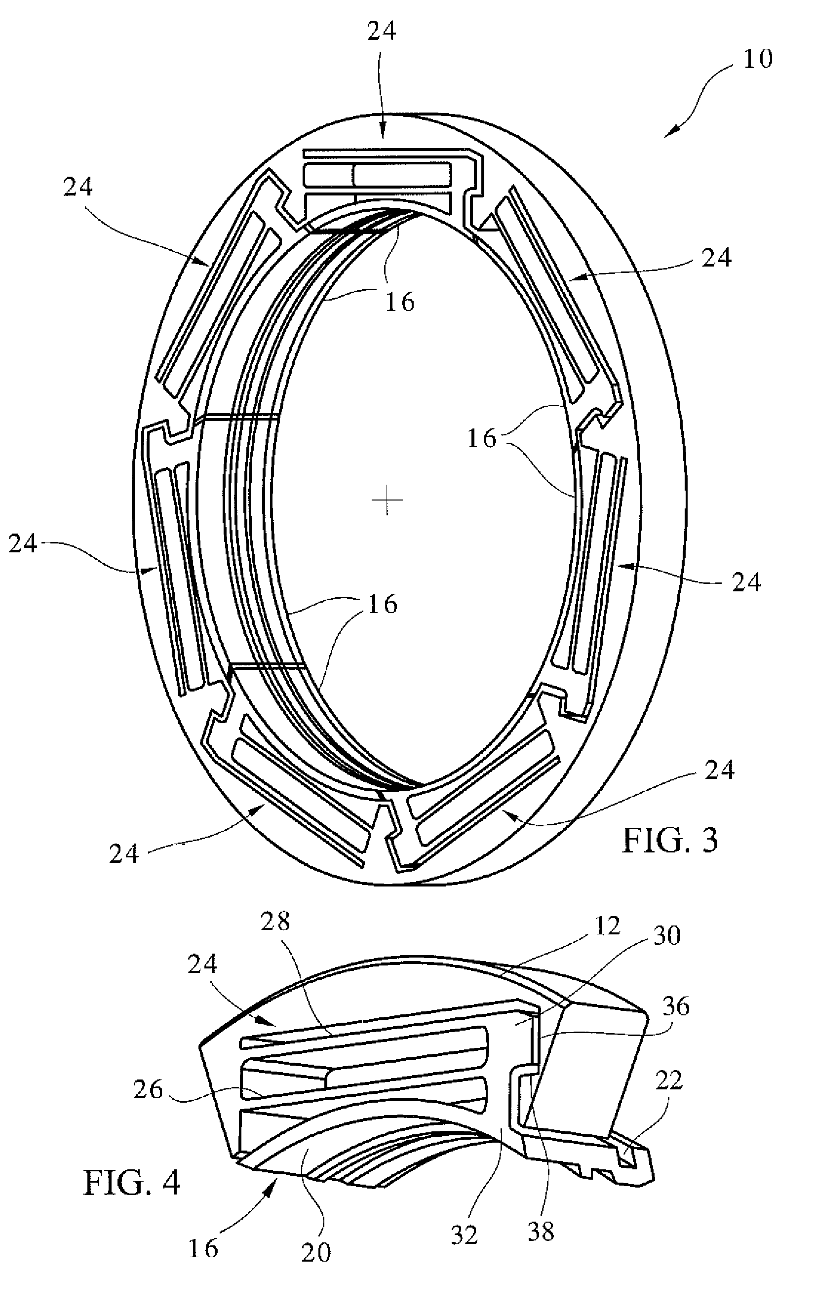 Seal with stacked sealing elements