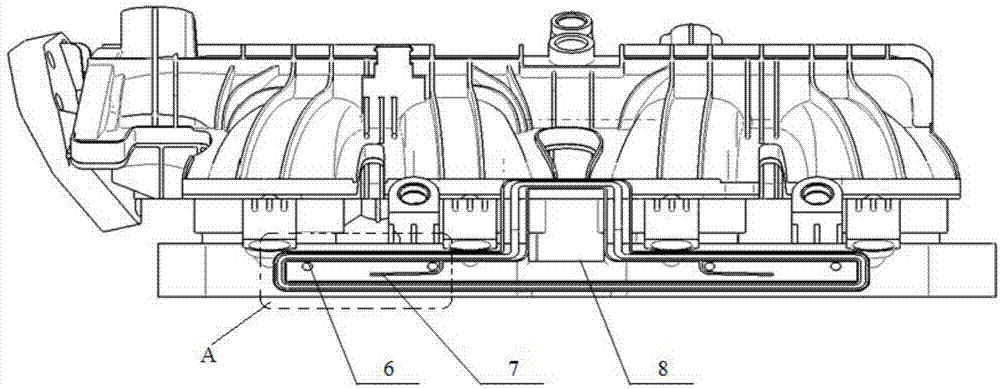 High circulating gas combustion efficiency type intake manifold