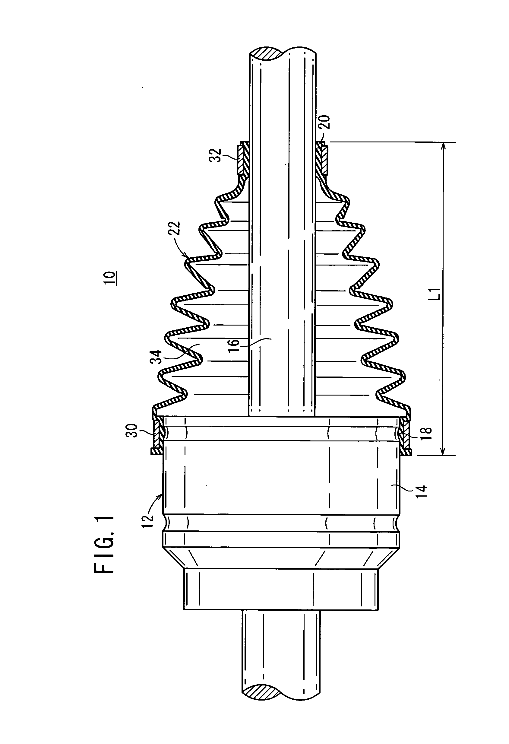 Boot for universal joint